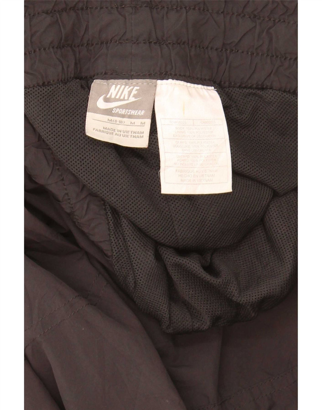 Nike ženske hlače za trenirku US 8/10 srednje crne poliesterske boje