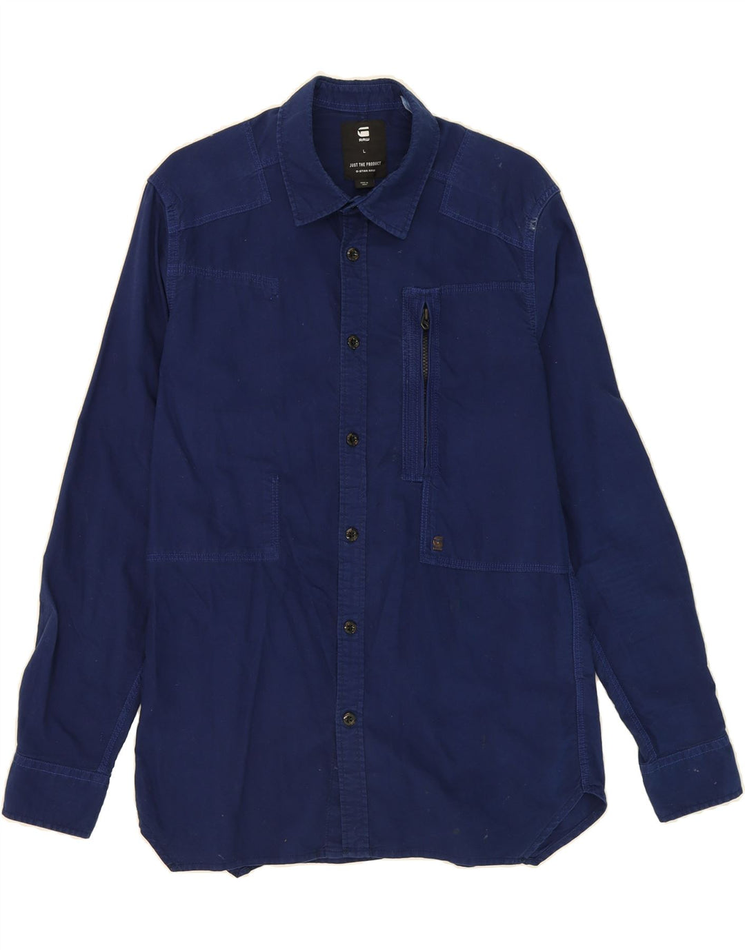 G-STAR Mens Shirt Large Navy Blue Cotton Vintage G-Star and Second-Hand G-Star from Messina Hembry 