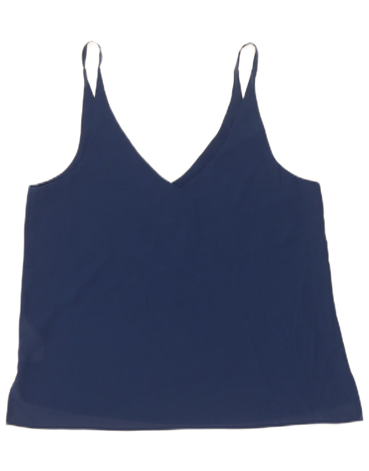 Topshop Ženski Cami Top UK 10 Mali tamnoplavi poliester