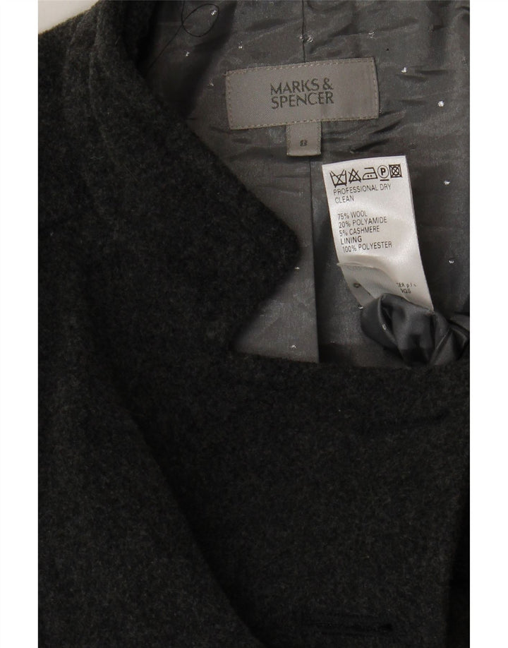 MARKS & SPENCER Ženski kaput UK 8 Mala siva vuna