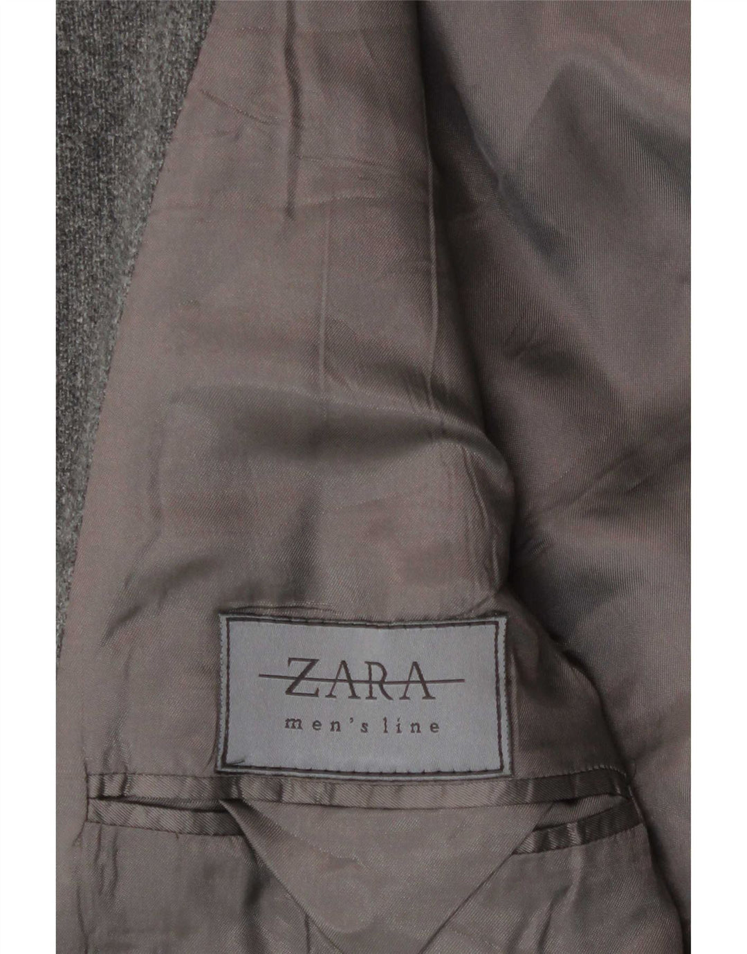 Zara muška jakna s kapuljačom s 4 gumba UK 38 srednje siva vuna