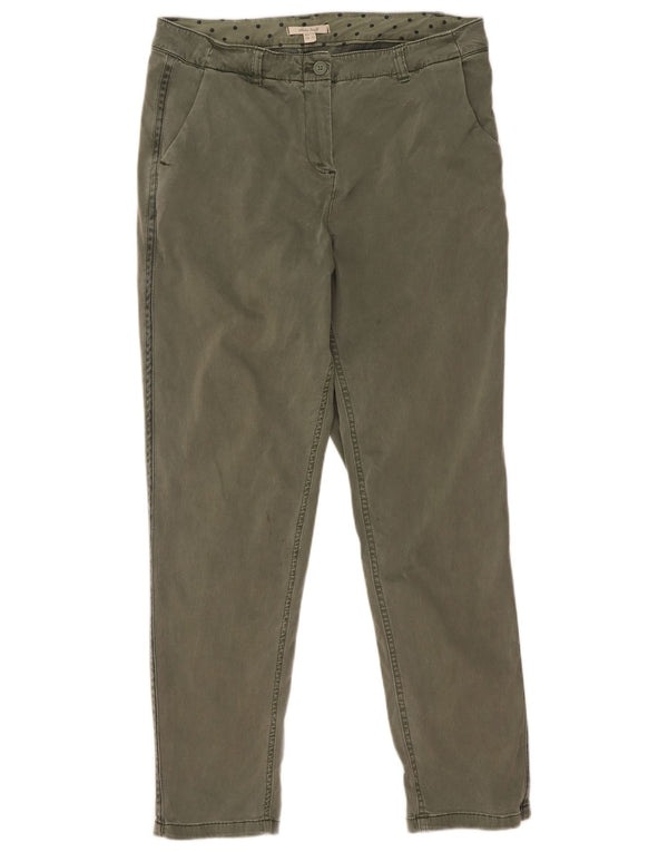 White Stuff Ženske sužene chino hlače UK 14 Large W34 L30 Zeleni pamuk
