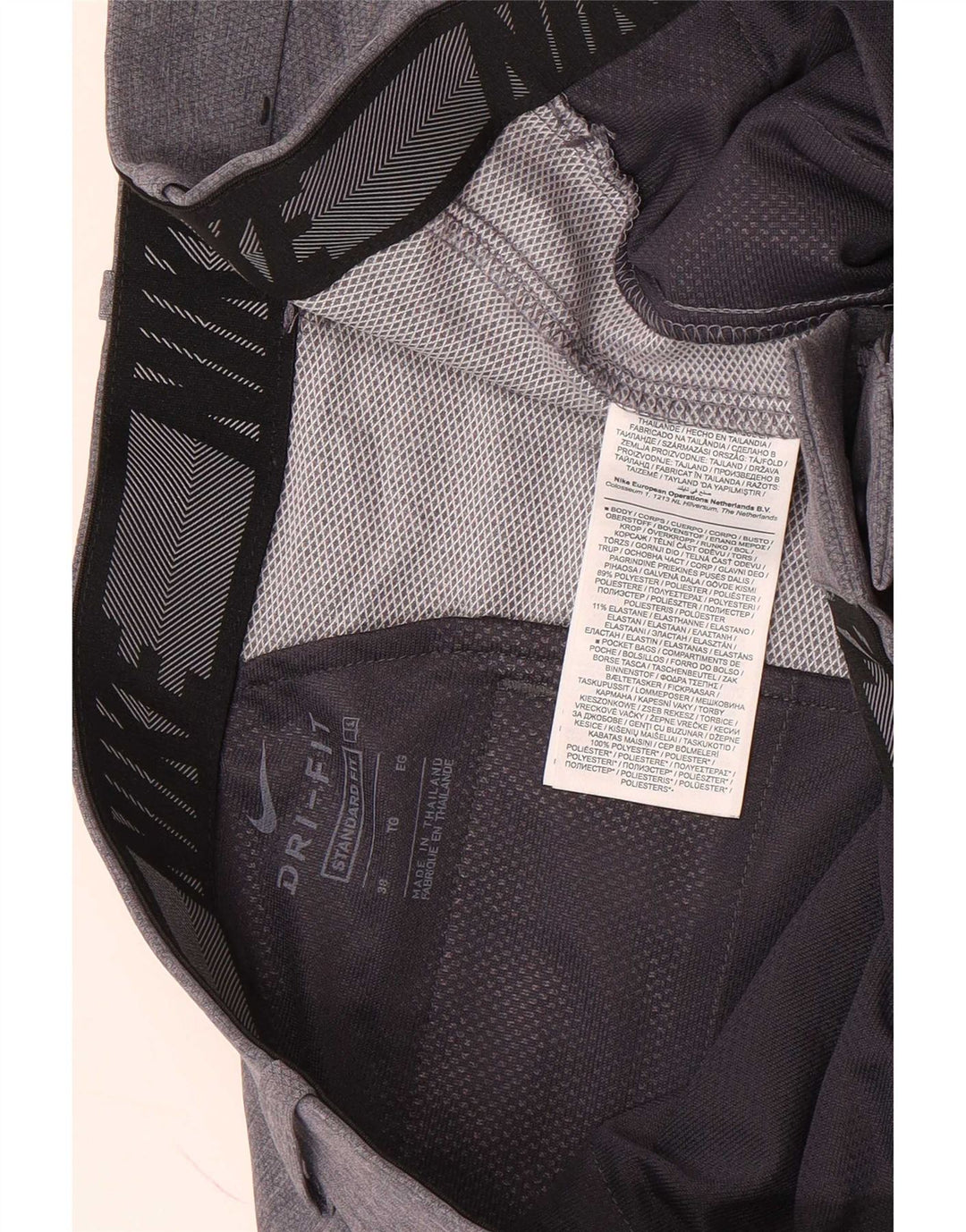 Nike muške chino kratke hlače standardnog kroja W38 XL sivi poliester