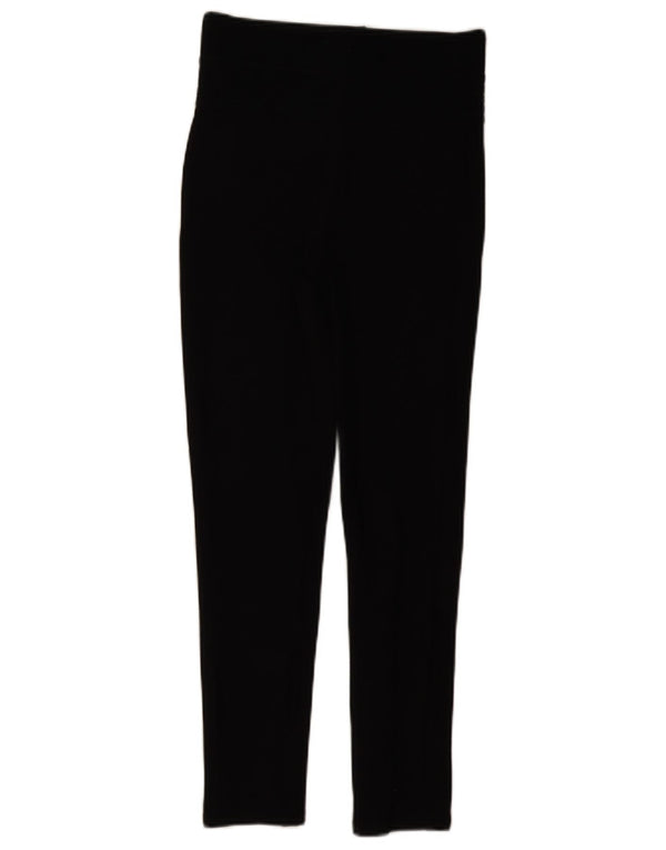 Zara Womens High Waist Leggings Medium Black Polyester