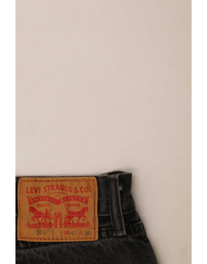 Levi's ženske ravne traperice 505 W40 L26 sivi pamuk