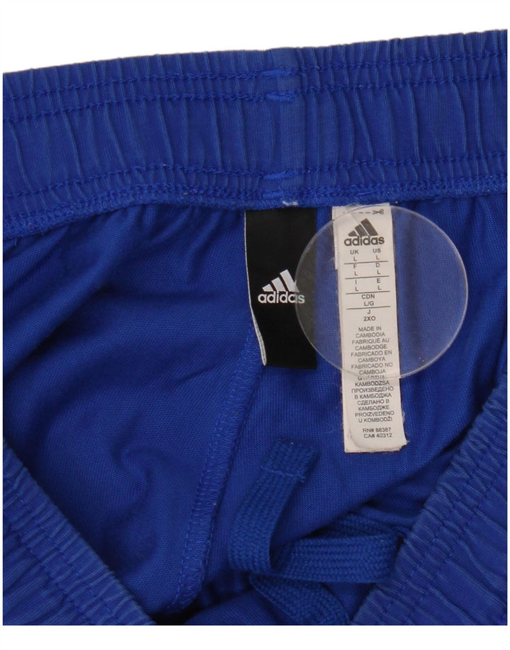 Adidas muške trenirke velike plave pamučne hlače