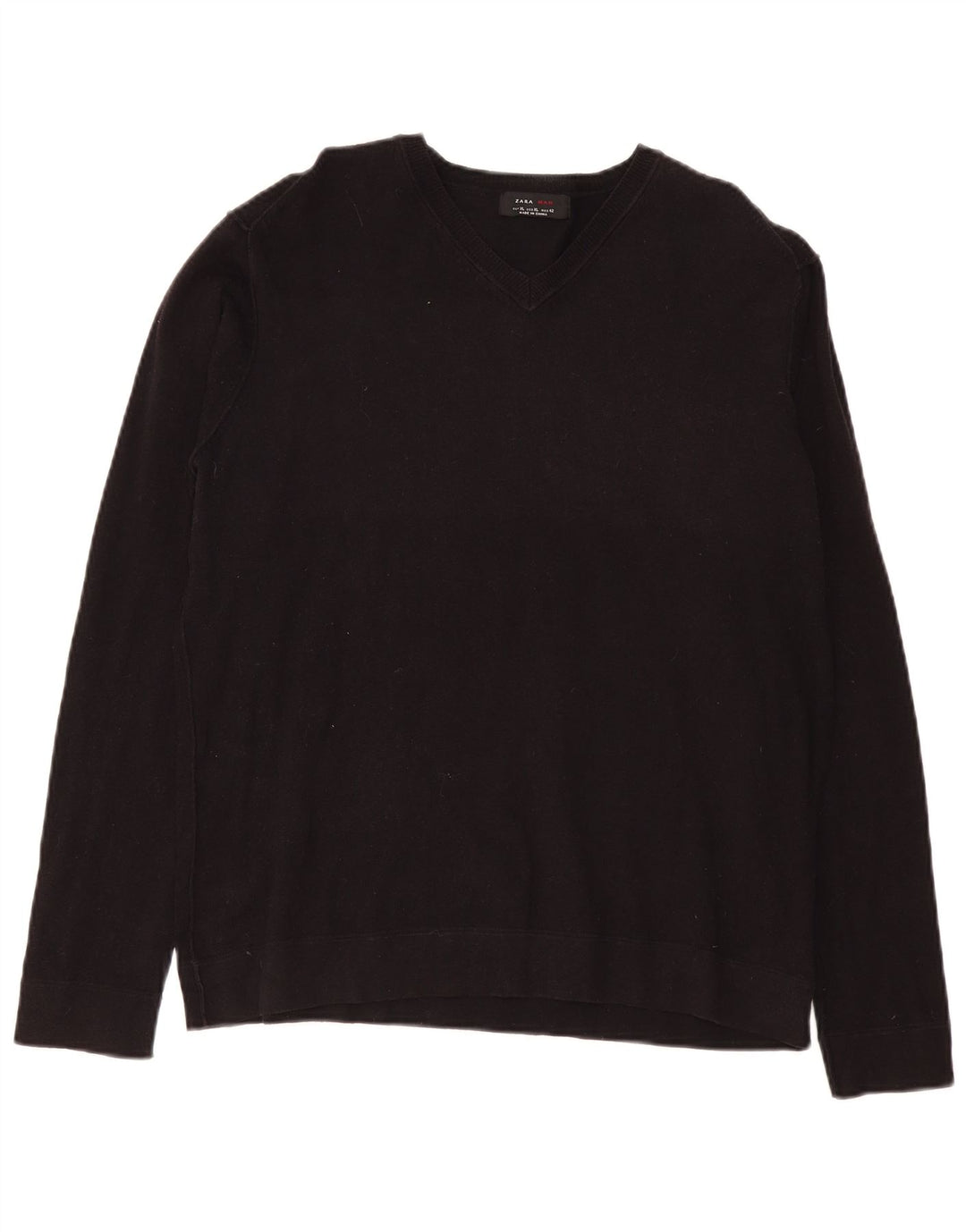 Zara muški pulover s V-izrezom XL crni