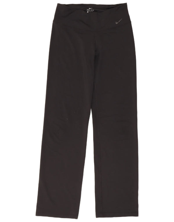 Nike Ženske Dri Fit Leggings UK 14 Veliki crni poliester