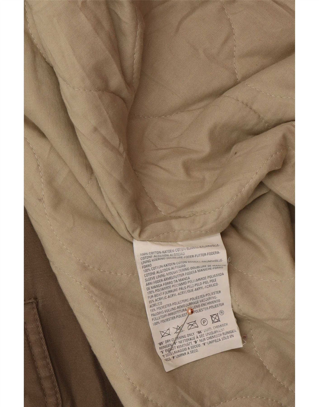 Levi's muška parka jakna s kapuljačom UK 40 Large Beige Cotton