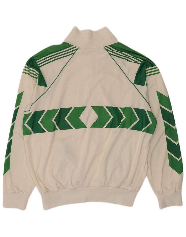 Vintage muška gornja jakna od trenirke 2XL bijeli najlon u boji