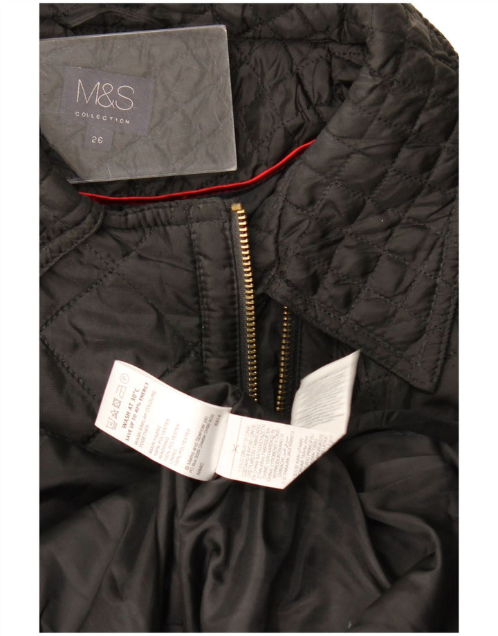 Marks & Spencer ženska prošivena jakna UK 26 XL crni poliester