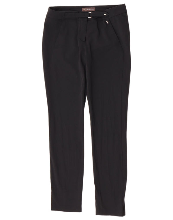 Trussardi ženske uske ležerne hlače IT 40 male W28 L28 crne