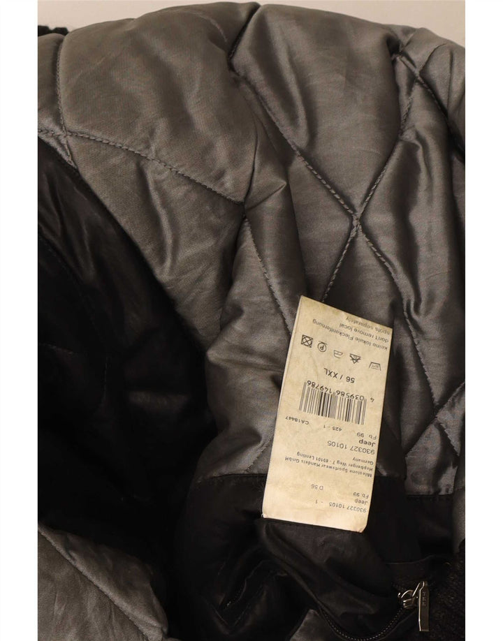 Muška bomber jakna s kapuljačom Milestone UK 44 2XL crni poliester