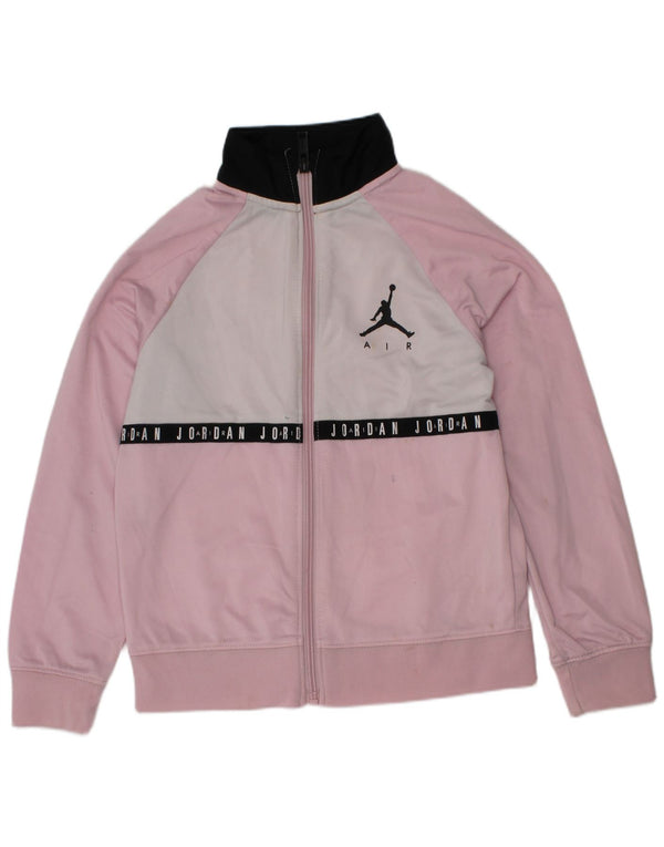 Gornja jakna trenirke Jordan Girls Graphic 6-7 Years Pink Colourblock