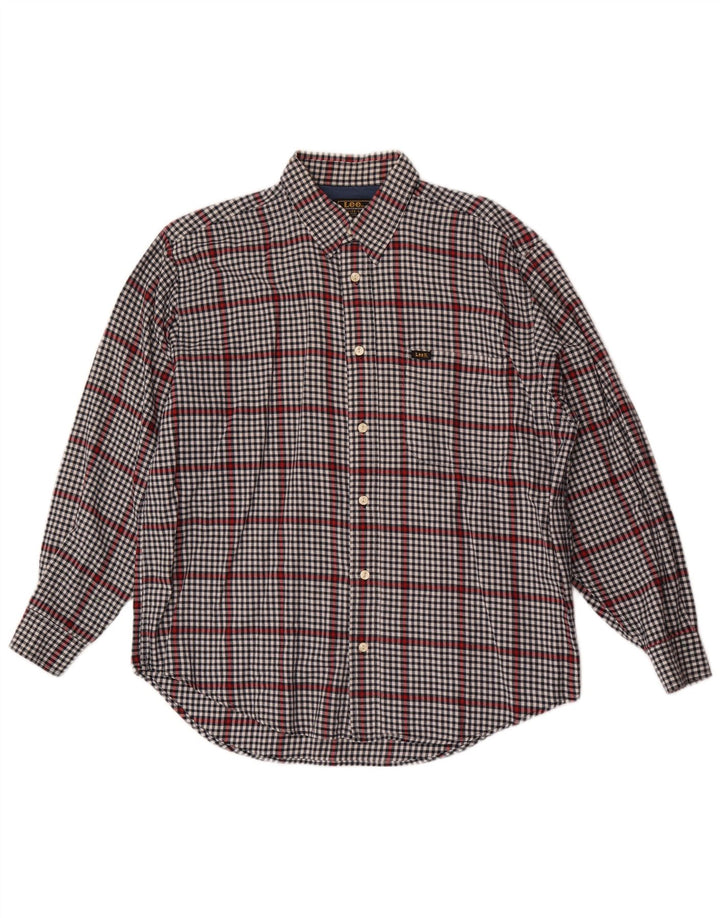 Lee muška košulja Large Grey Gingham pamuk