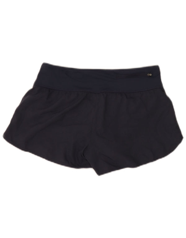Nike Womens Sport Shorts UK 6 XS Navy Blue Polyamide