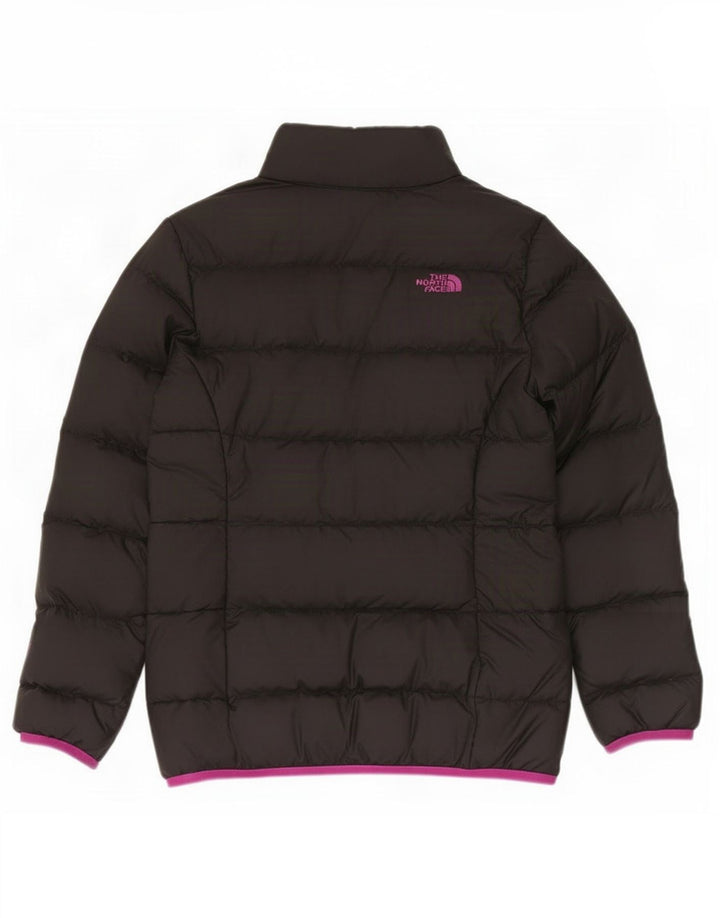 Podstavljena jakna The North Face Girls 9-10 godina srednje crne boje od poliestera