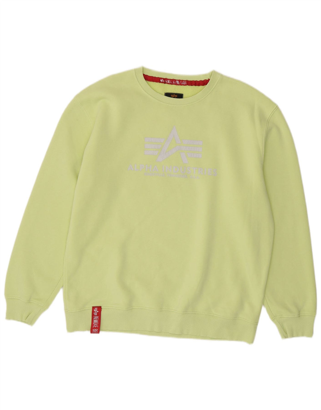 Alpha Industries muški džemper s grafičkim motivima XL zeleni