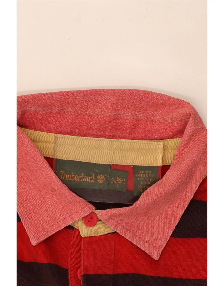 TIMBERLAND Muška polo majica za ragbi XL pamuk na crvene pruge