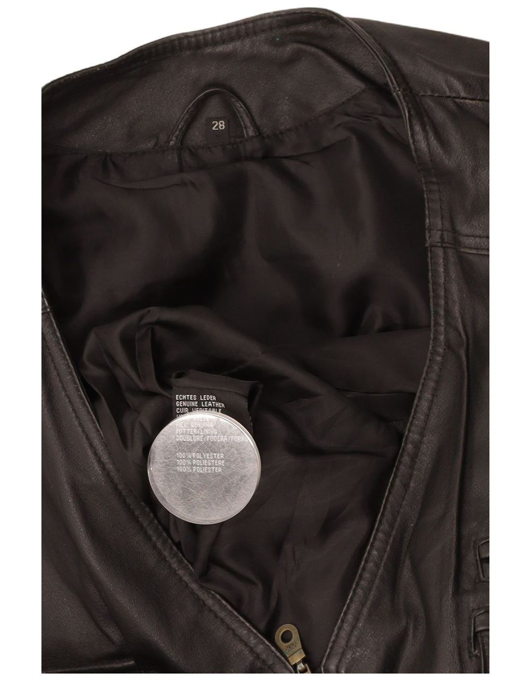 VINTAGE muška kožna jakna UK 42 XL crna koža