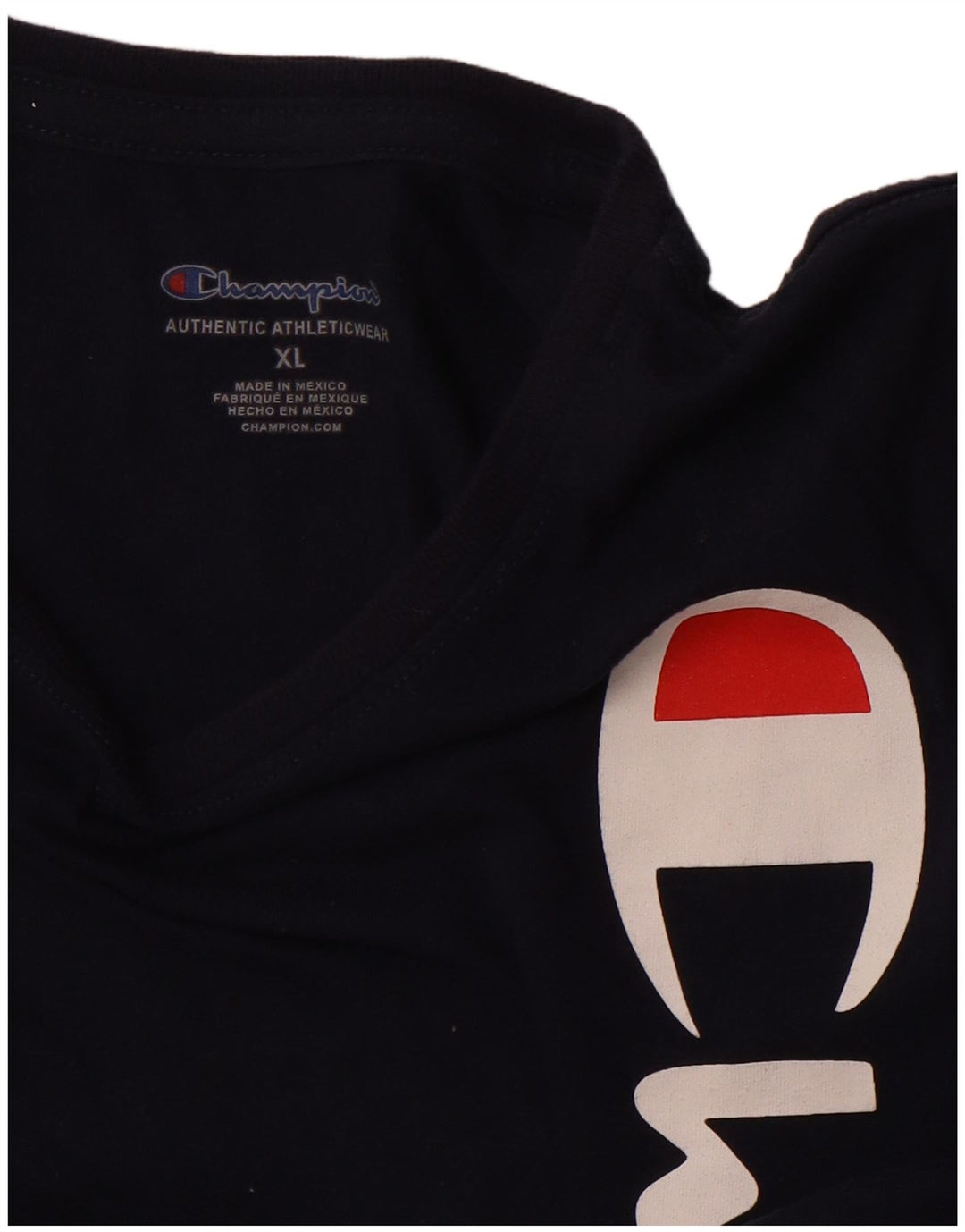 CHAMPION Ženska majica kratkih rukava s grafičkim motivima UK 18 XL tamnoplava