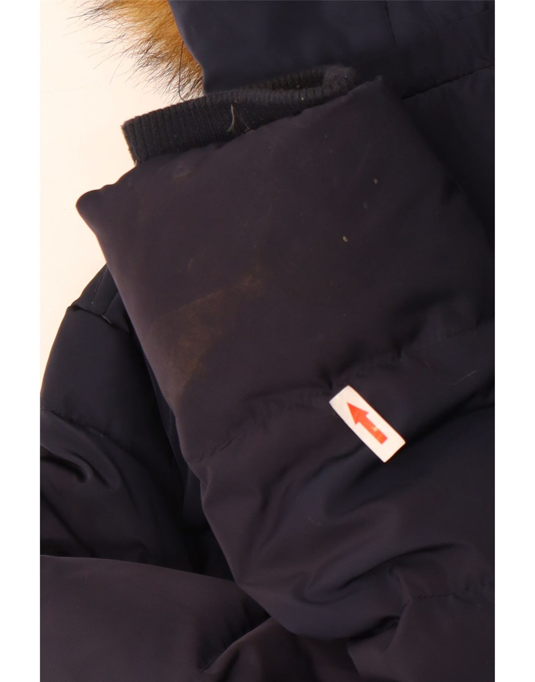 Crew Clothing Ženska podstavljena jakna s kapuljačom UK 16 velika tamnoplava poliester