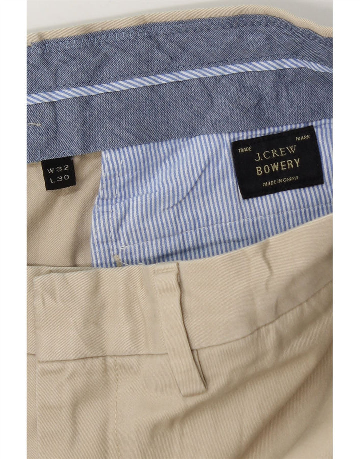 J. CREW Muške BOWERY uske chino hlače W32 L30 Bež pamuk