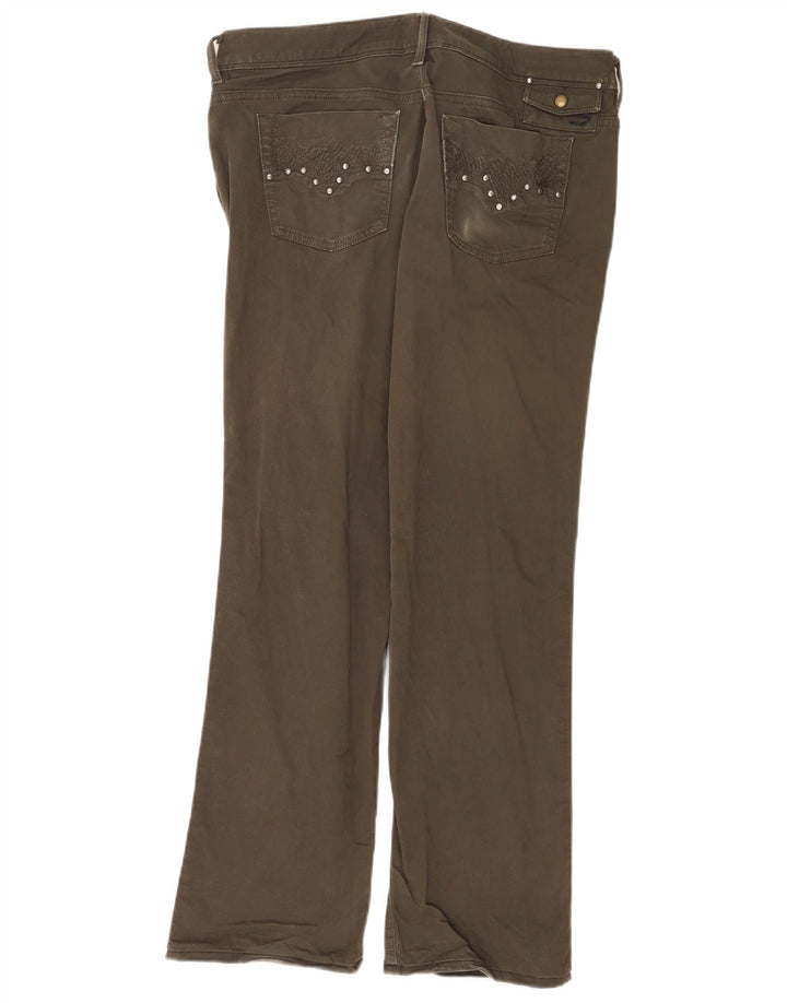 Diesel Ženske Bootcut traperice W33 L30 kaki pamuk