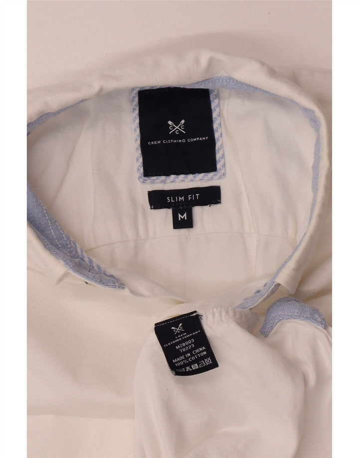 Crew Clothing Muška uska košulja Srednje bijeli pamuk