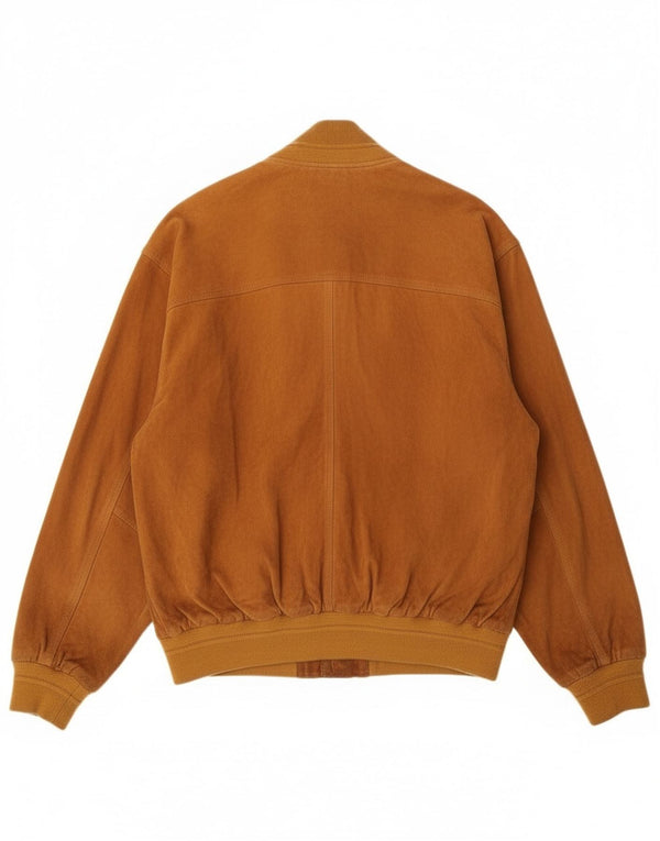 Vintage muška bomber jakna od brušene kože IT 50 velika bež koža