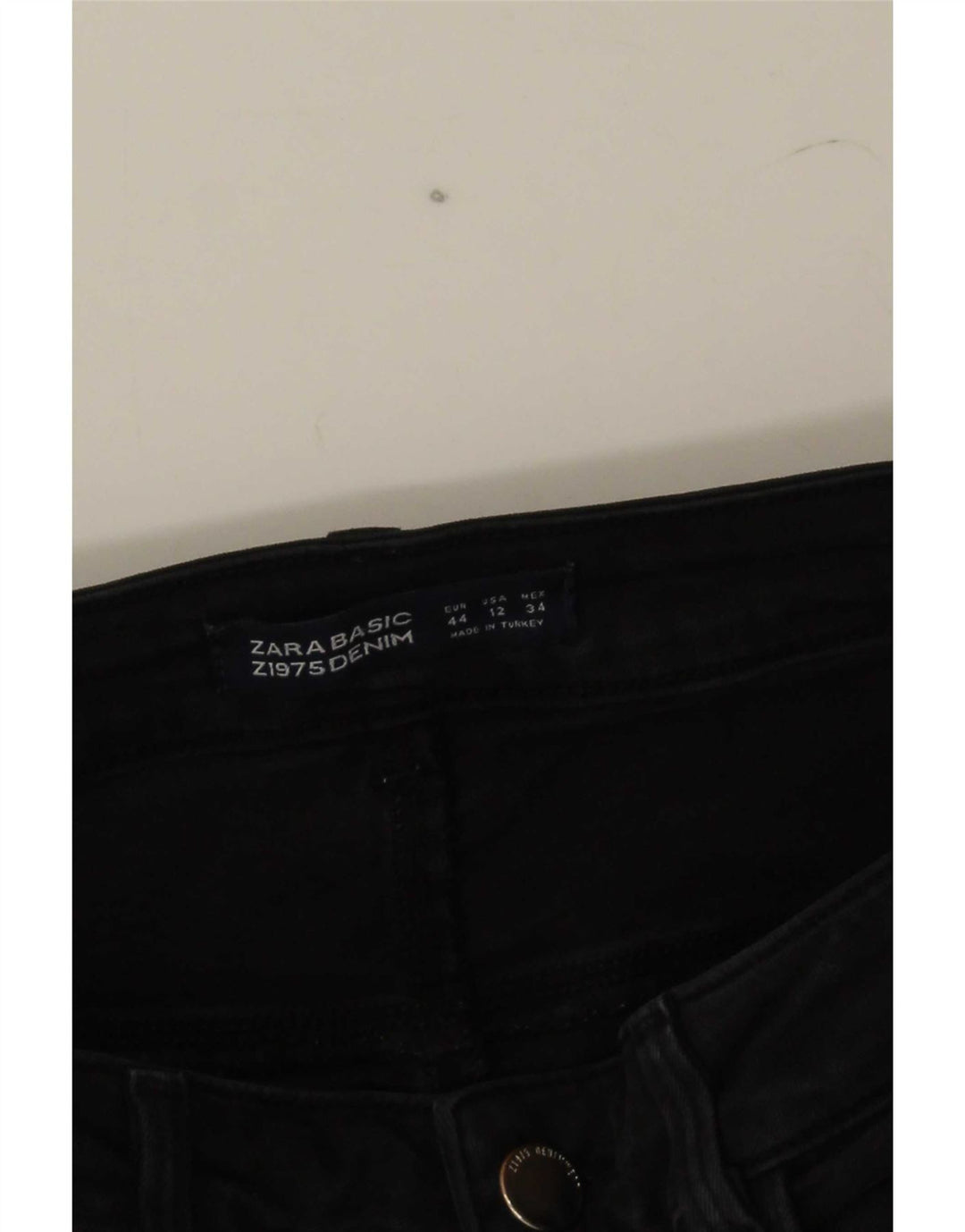 Zara muške uske traperice EU 44 Large W34 L28 crne