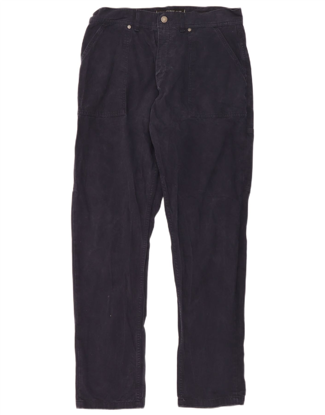 Guess muške ravne kargo hlače W32 L32 tamnoplave