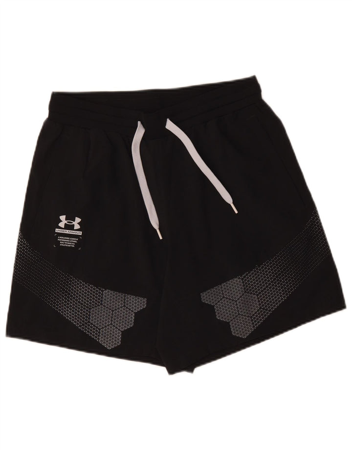 Under Armour muške sportske kratke hlače srednje veličine crni poliester