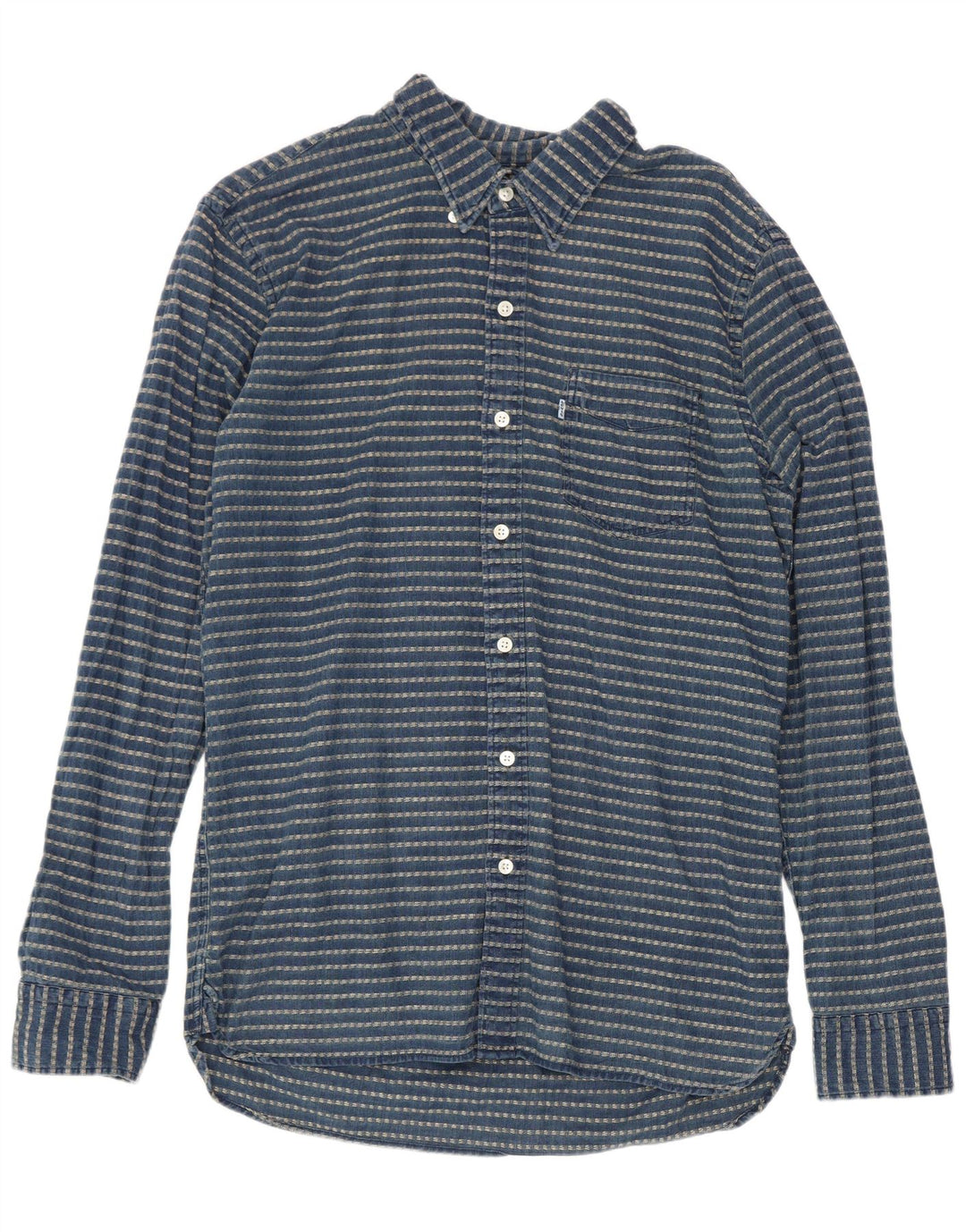 Levi's muška košulja srednje tamnoplave pruge, pamuk