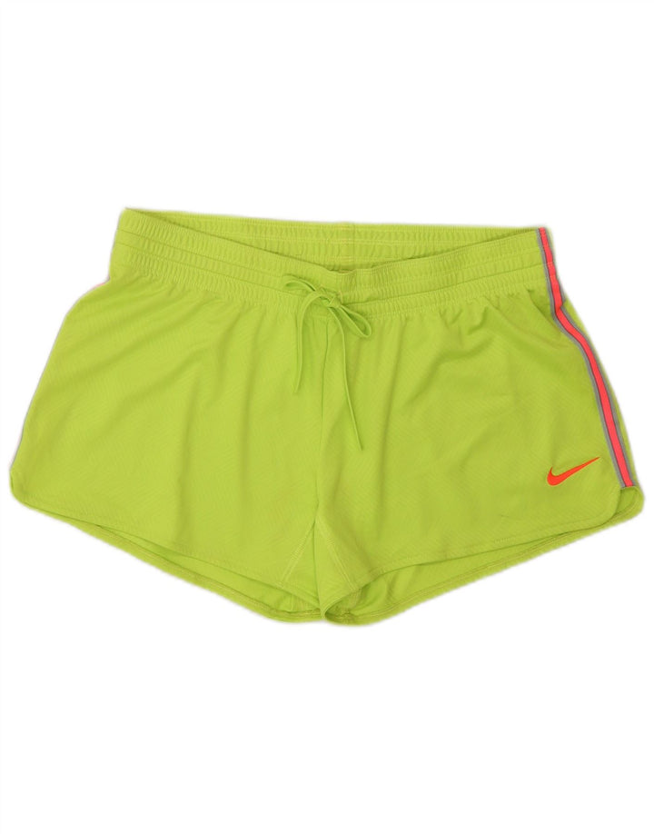 Nike Ženske Dri Fit Sportske kratke hlače UK 14 Srednje zeleni poliester