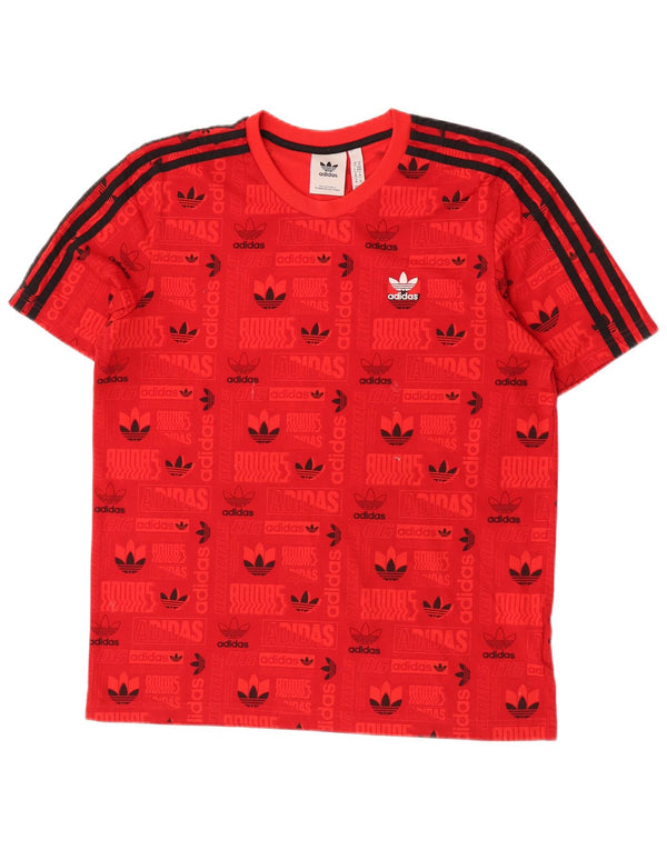 Adidas muška majica kratkih rukava Regular Graphic, srednji crveni poliester