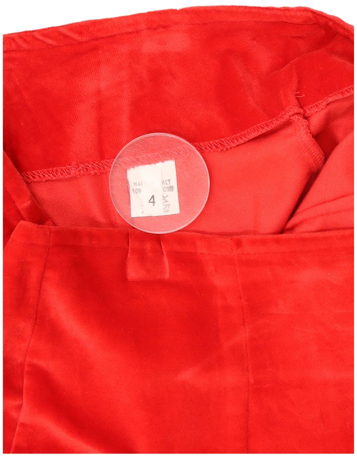 Vintage ženske vruće hlačice US 4 male W28, crveni pamuk