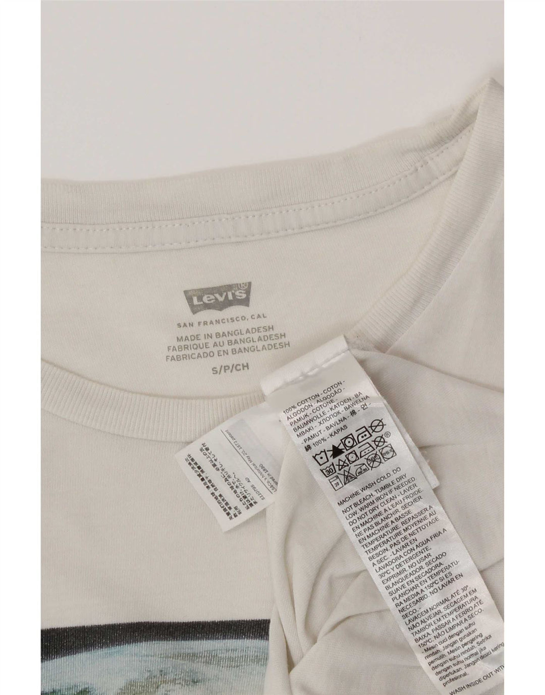 Levi's muška majica kratkih rukava s grafičkim motivima, mali bijeli pamuk