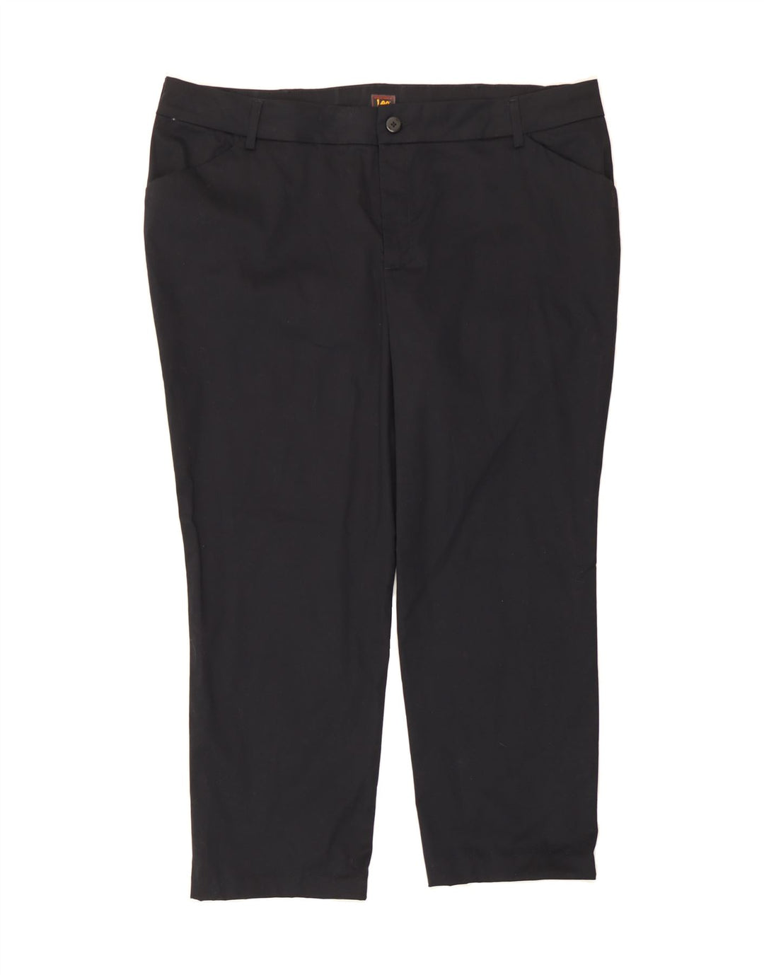 LEE Womens Straight Casual Trousers W44 L28 Black Vintage Lee and Second-Hand Lee from Messina Hembry 