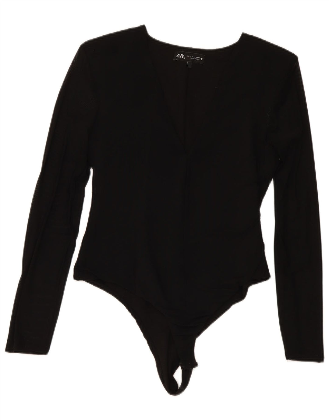 Zara ženski bodi dugih rukava UK 14 Large Black