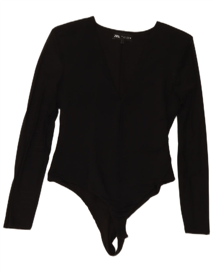 Zara ženski bodi dugih rukava UK 14 Large Black