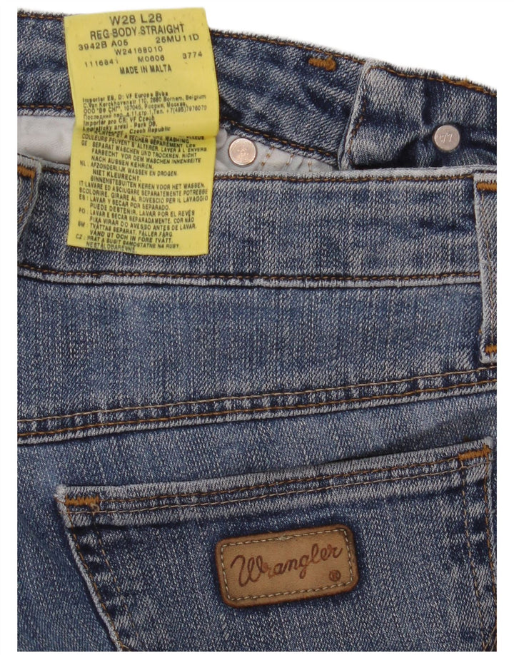 WRANGLER Ženske ravne traperice W28 L28 Plavi pamuk