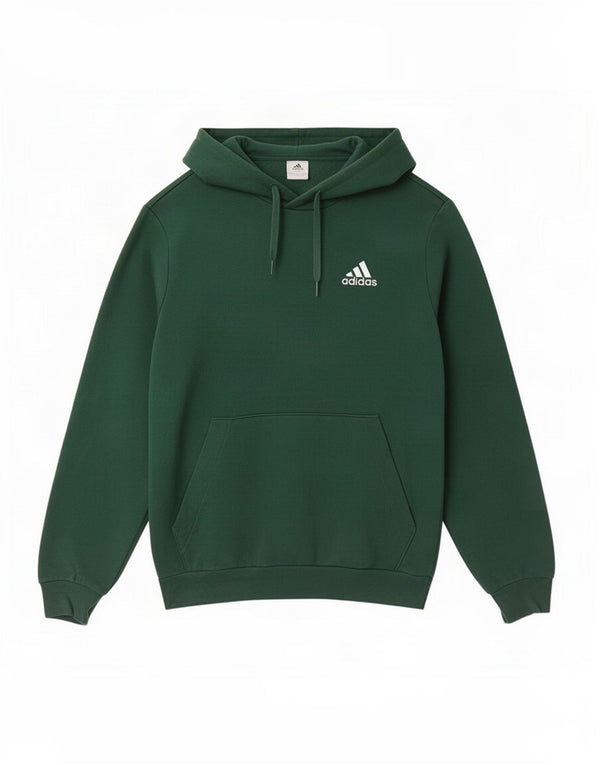 Adidas muška majica s kapuljačom, mali zeleni pamuk