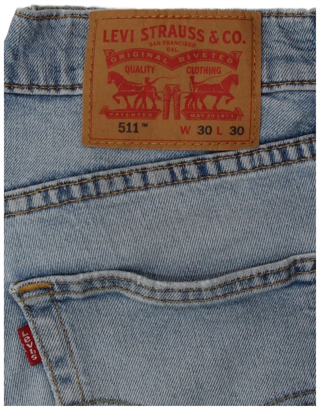 Levi's muške 511 uske traperice W30 L30 plavi pamuk