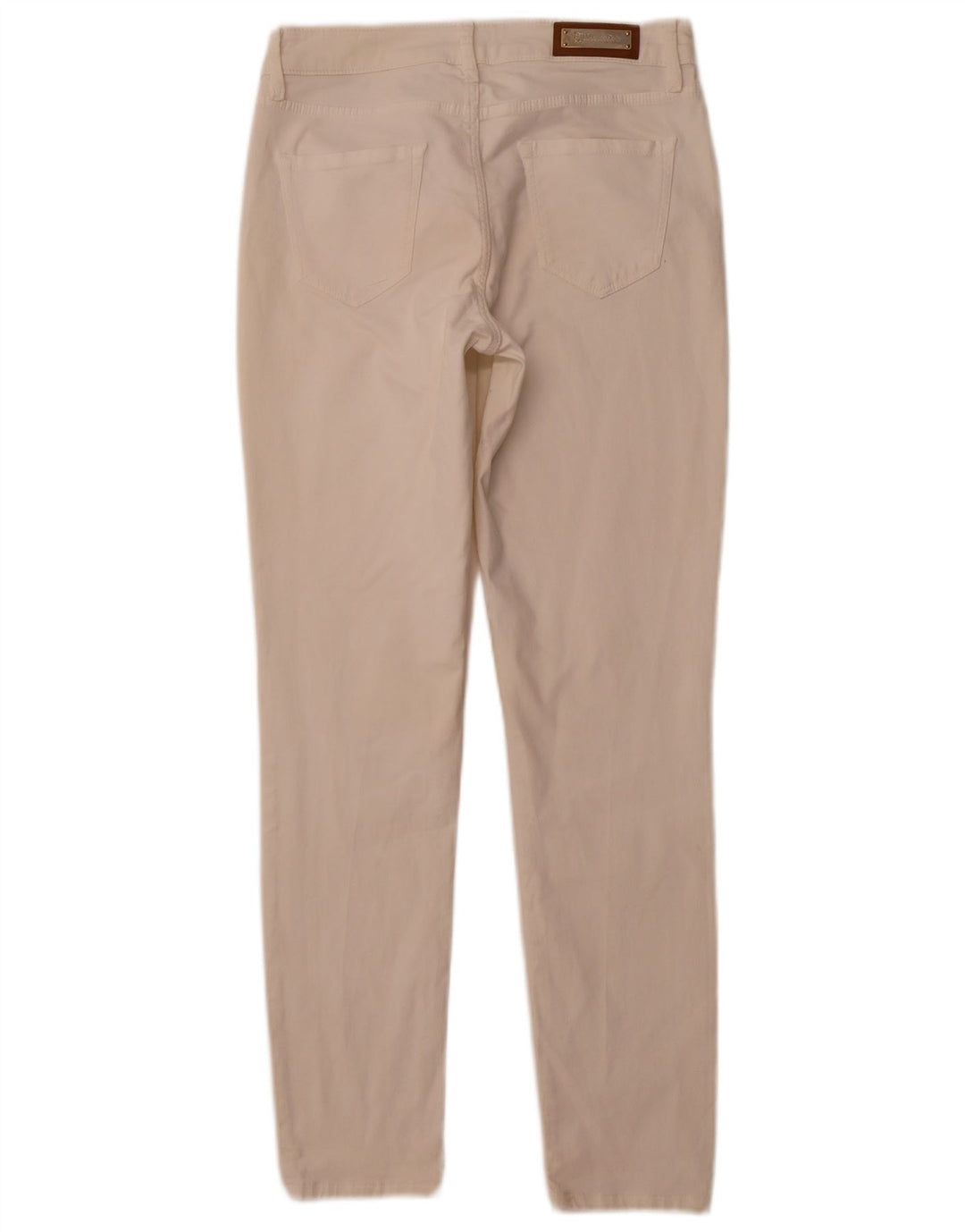 MASSIMO DUTTI Ženske uske ležerne hlače EU 40 Srednje W30 L29 Bijele