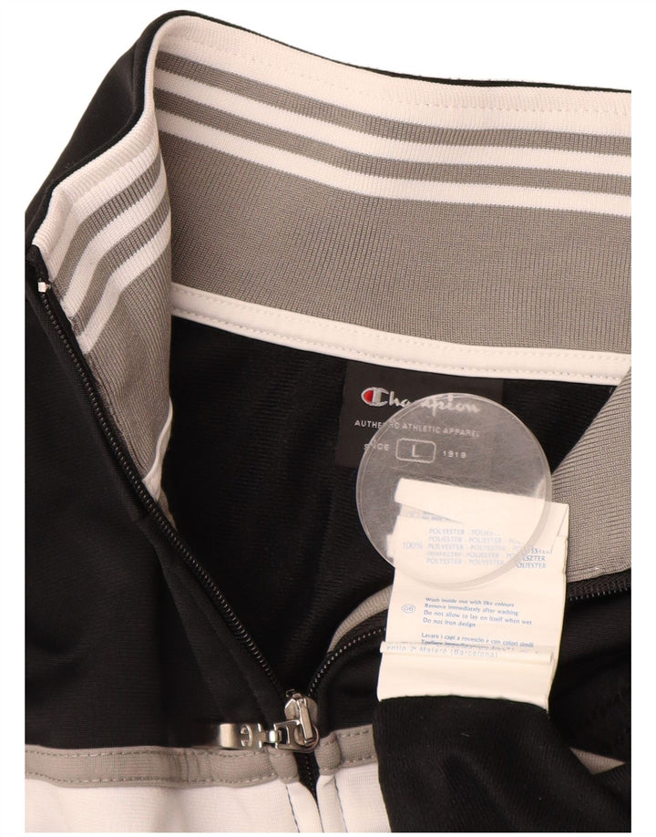 CHAMPION Muška trenirka Gornja jakna, veliki crni poliester u boji