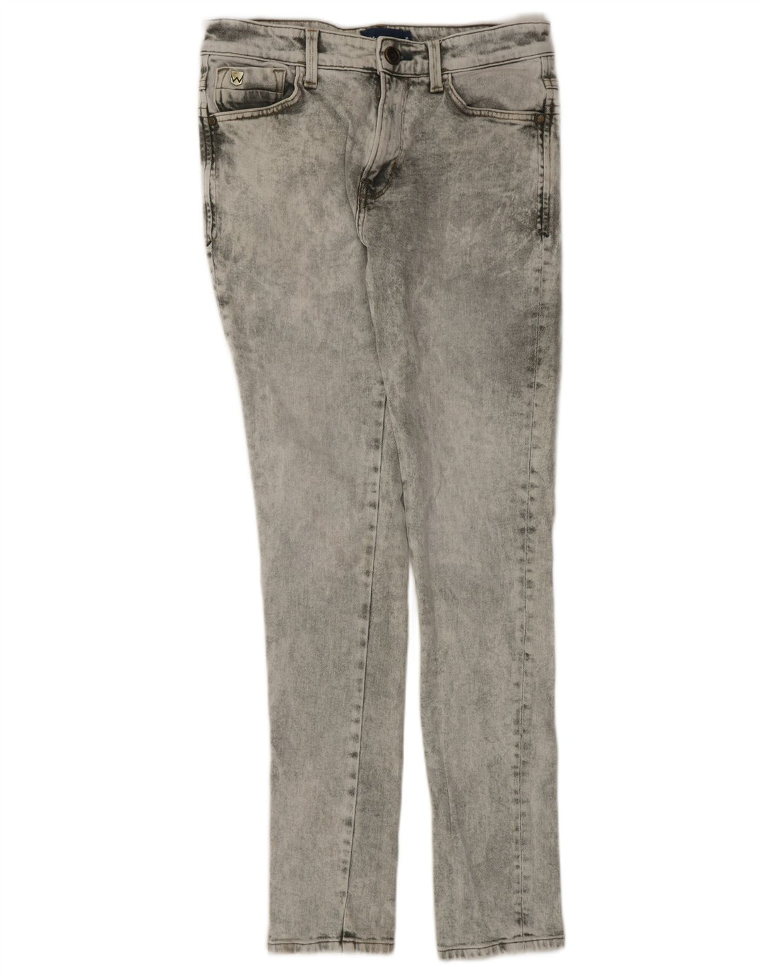WRANGLER Mens Bostin Slim Jeans W30 L33 Grey Cotton