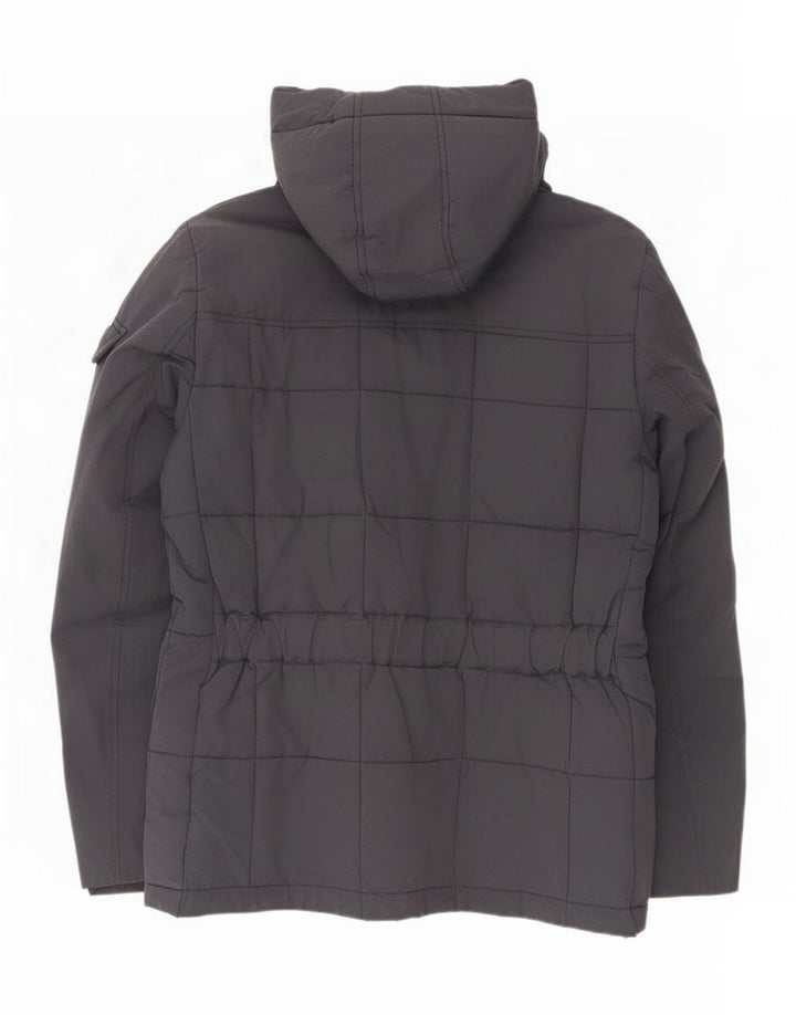 Woolrich muška podstavljena jakna s kapuljačom UK 40 Large tamnoplavi najlon