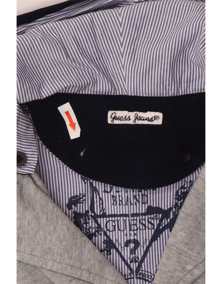 Guess Boys jakna s kapuljačom s 3 gumba, 7-8 godina, sivi pamuk