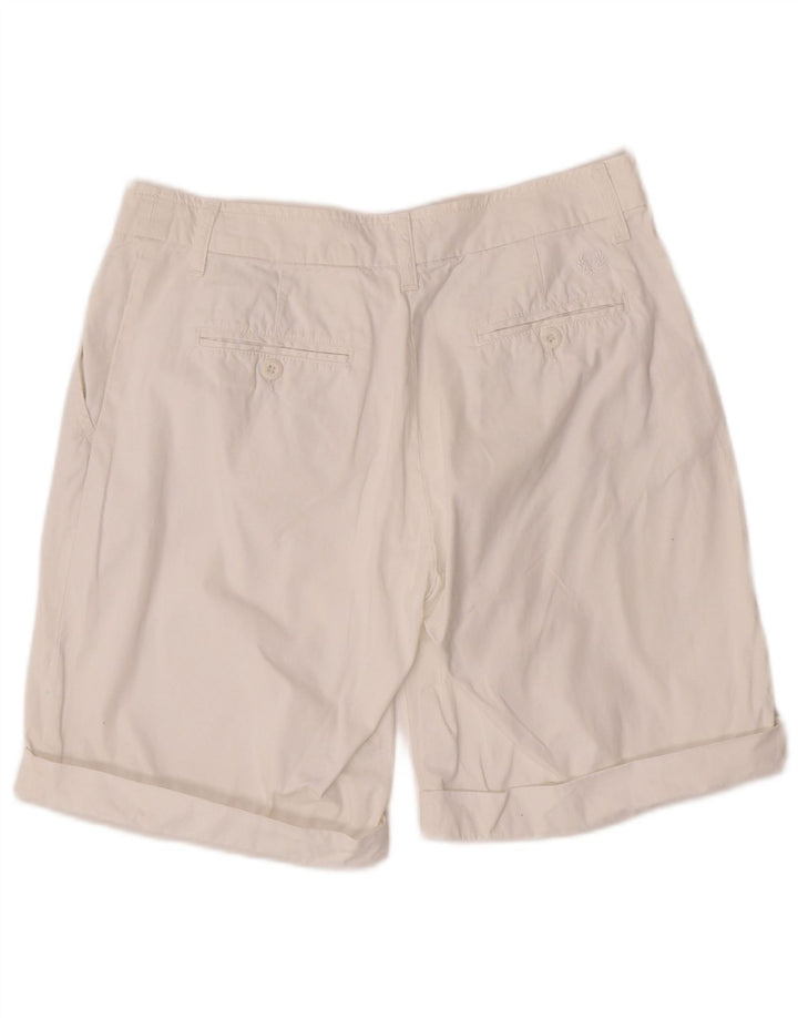 Fred Perry ženske kratke chino hlače IT 44 srednje W30 bijeli pamuk